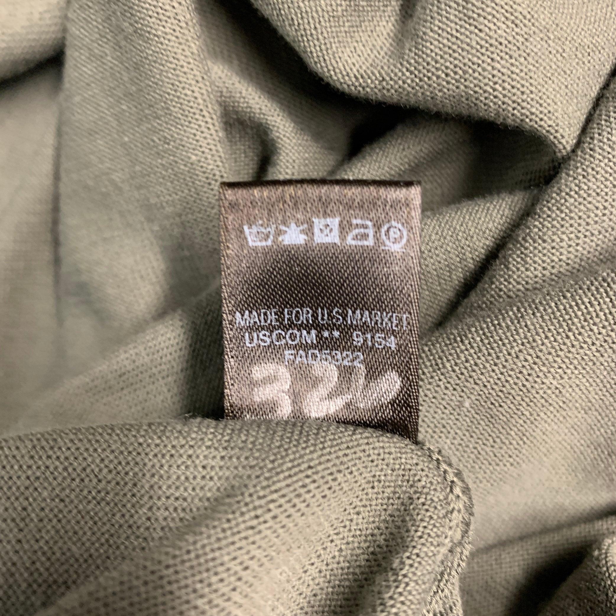 LORO PIANA Size M Olive Green Knit Cotton Zip Up Jacket 5