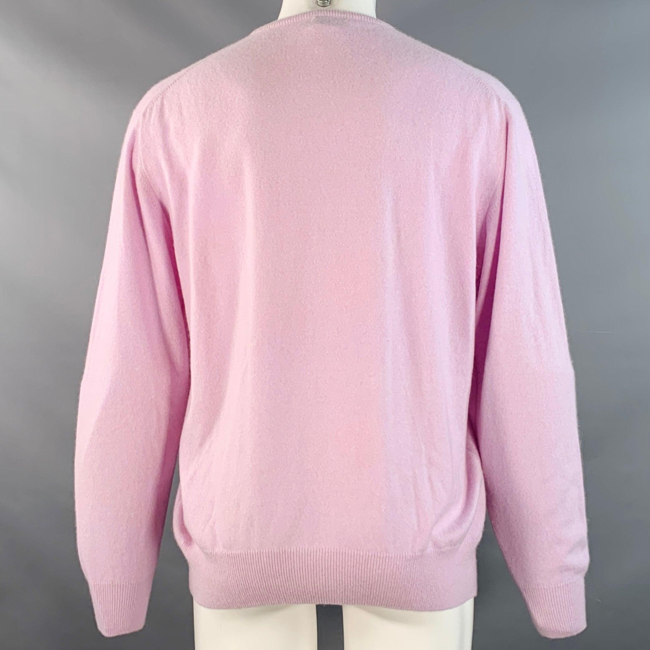 LORO PIANA Größe M Lila Lavendel Kaschmir Pullover mit Rundhalsausschnitt (Violett) im Angebot