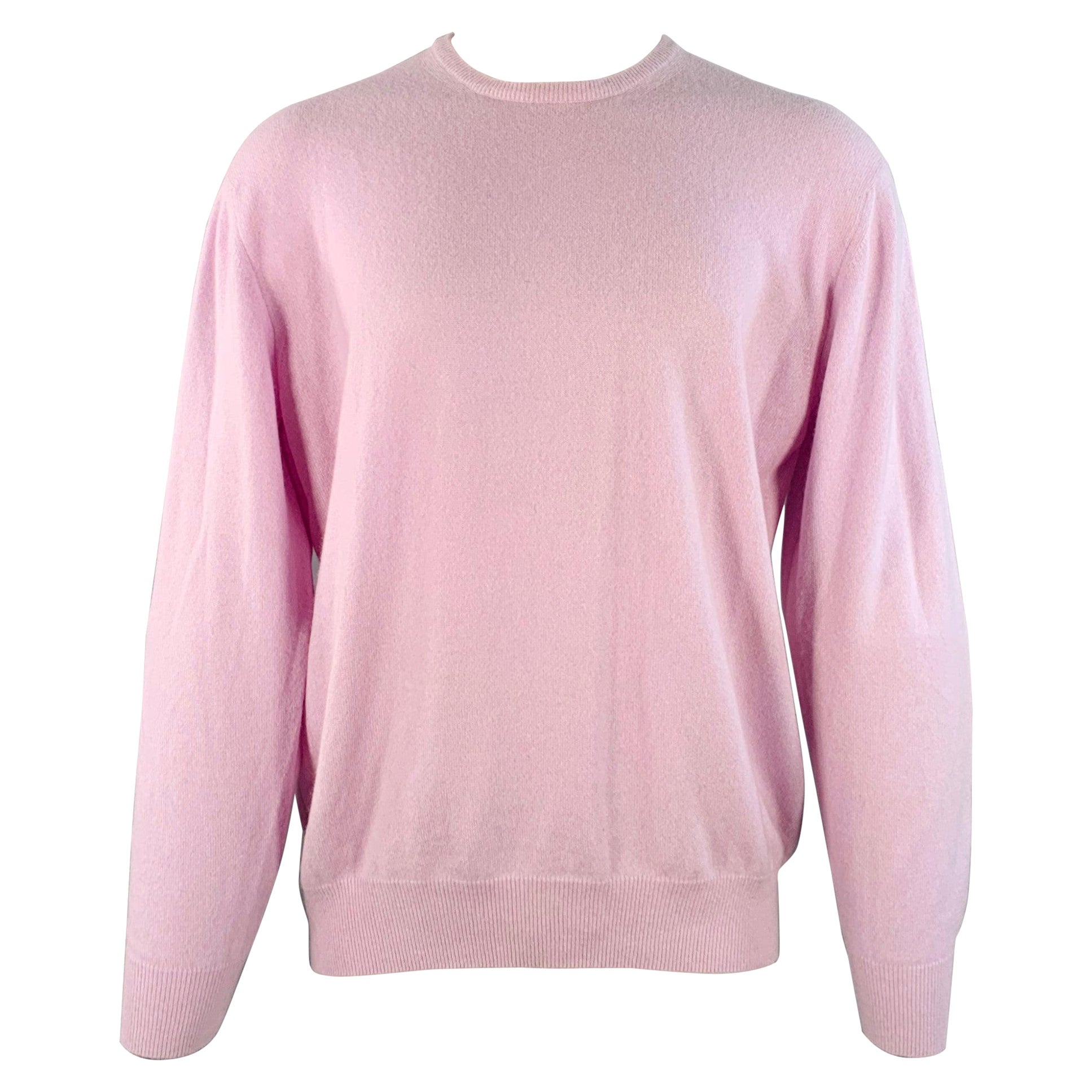 LORO PIANA Taglia M Maglione girocollo in cashmere viola lavanda