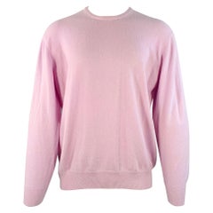 LORO PIANA Taglia M Maglione girocollo in cashmere viola lavanda
