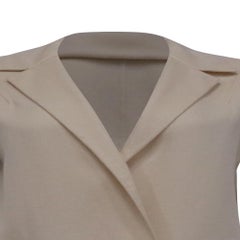 Loro Piana Sleeveless Coat with Pockets in Cream Cashmere