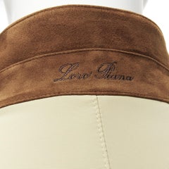 LORO PIANA Storm System beige nylon minimal pocketed longline coat S