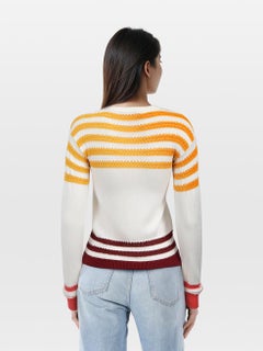 Loro Piana Striped Knit Long Sleeves Jumper Size XS