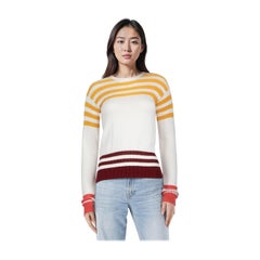 Loro Piana Striped Knit Long Sleeves Jumper Size XS