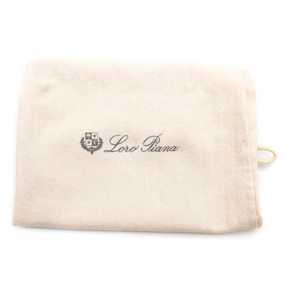 Loro Piana Suede Clutch Bag 19cm 3