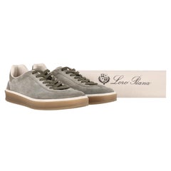 Loro Piana Tennis Walk Suede Sneakers