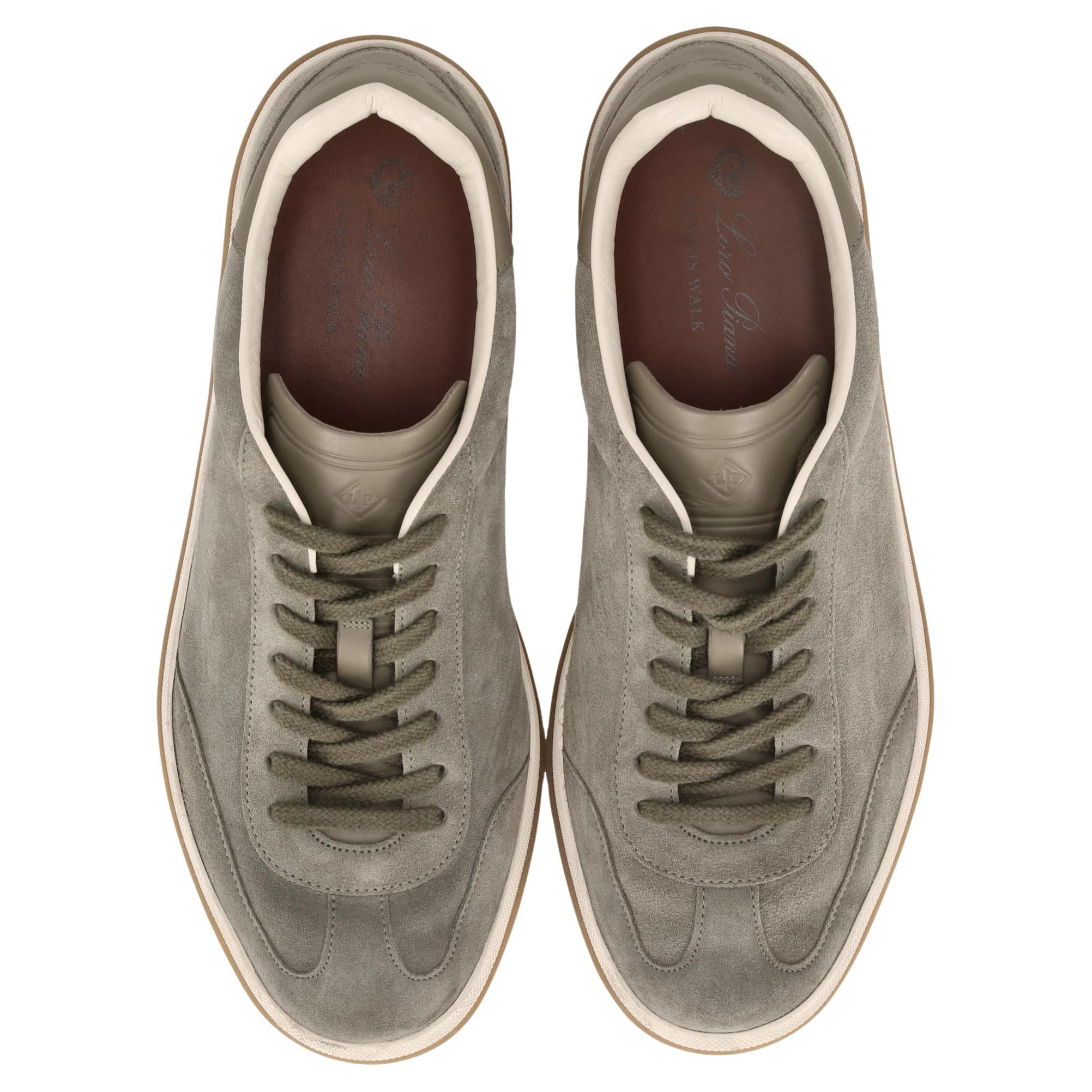 Loro Piana Tennis Walk Suede Sneakers in vendita
