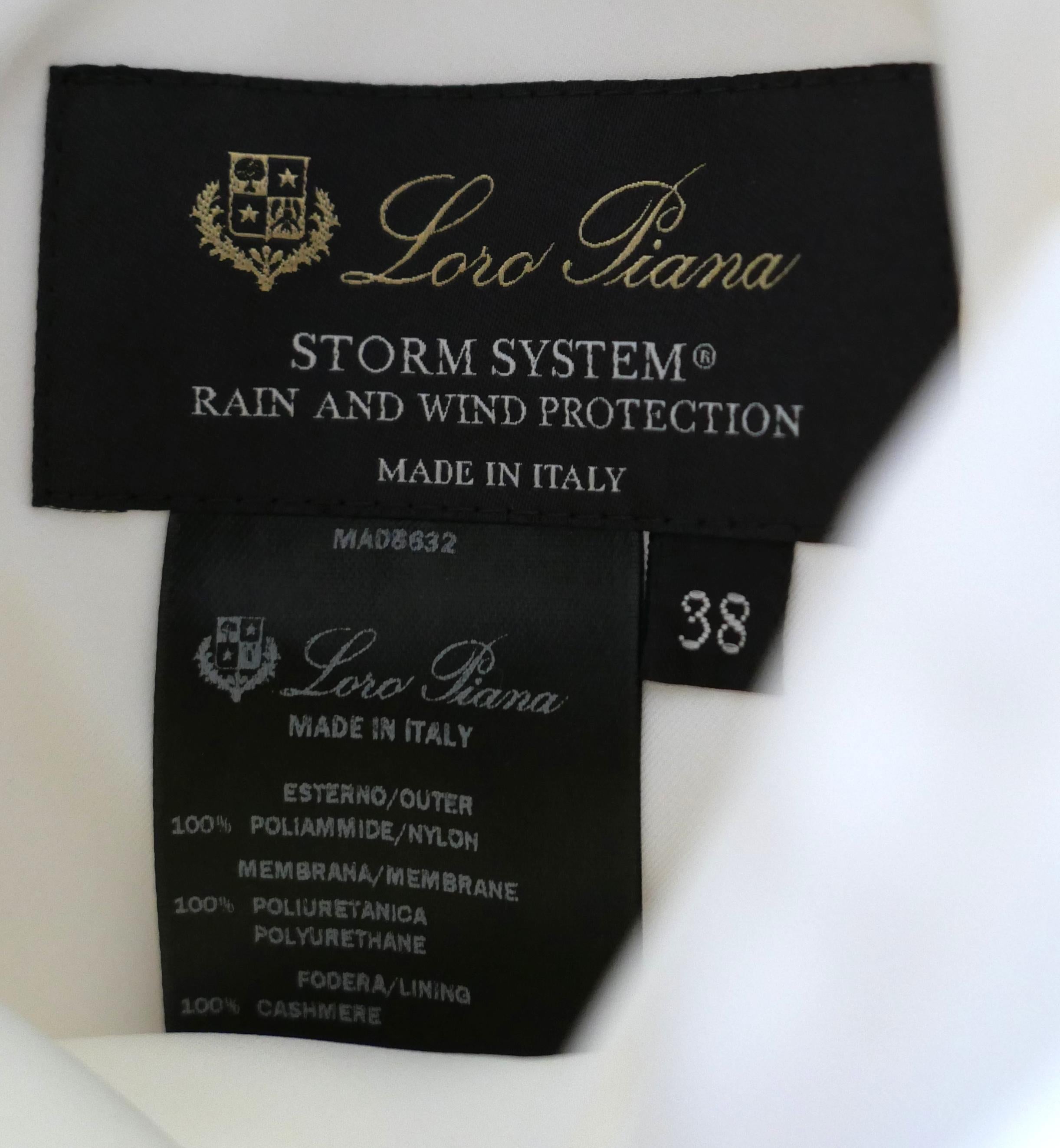 Loro Piana Traveller Veste Safari Anorak intérieur en cachemire câblé en vente 5