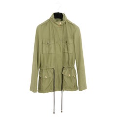Loro Piana Veste FR38 en soie kaki US8