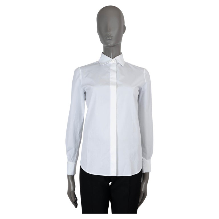 LORO PIANA white cotton PIQUE COLLAR POPLIN Button-Up Shirt 36 XXS For Sale at 1stDibs LORO PIANA white cotton PIQUE COLLAR POPLIN Button-Up Shirt 36 XXS For Sale at 1stDibs