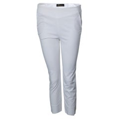 Loro Piana, white cropped linen capri pantalon