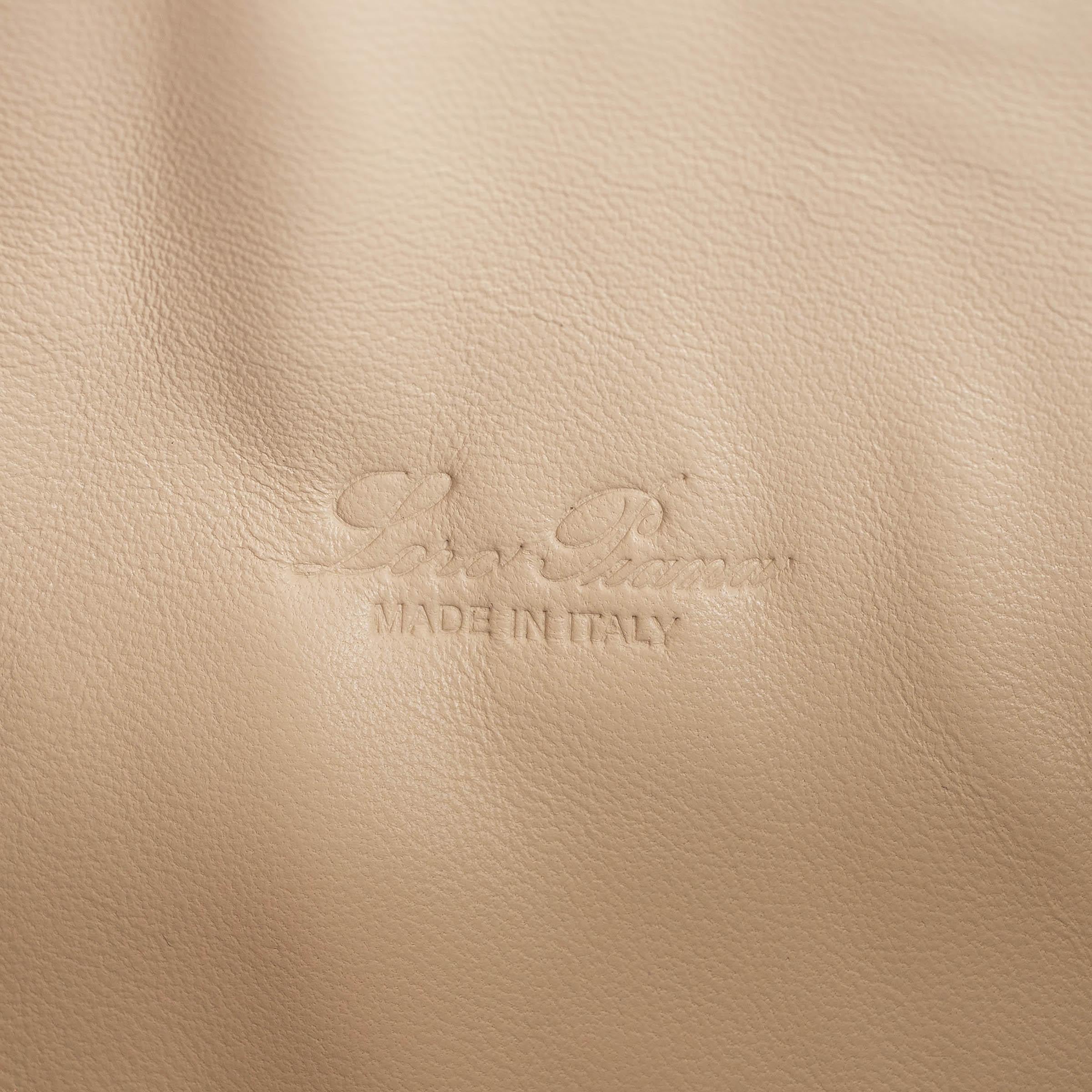 LORO PIANA white fossil bounce L19 EXTRA POCKET POUCH Shoulder Bag For Sale 3