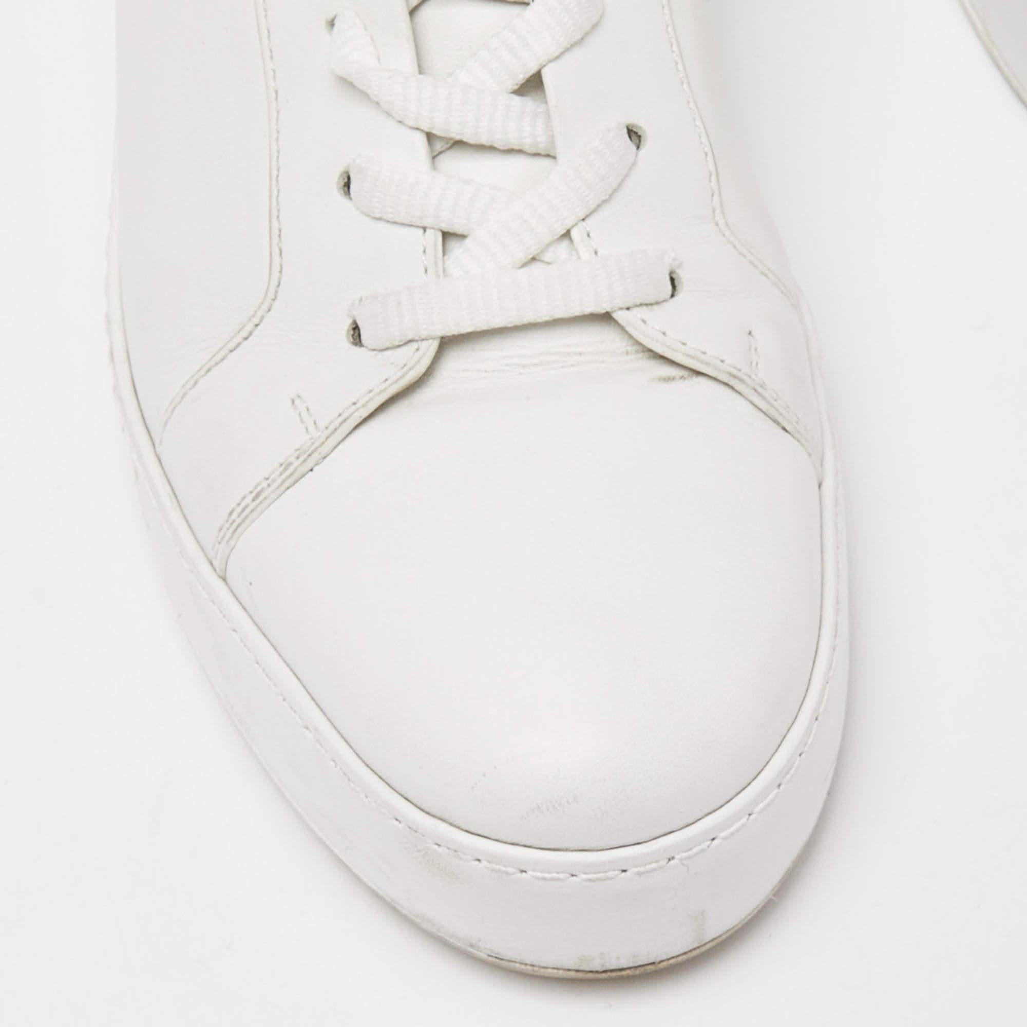 Women's Loro Piana White Leather Nuages Sneakers Size 37.5