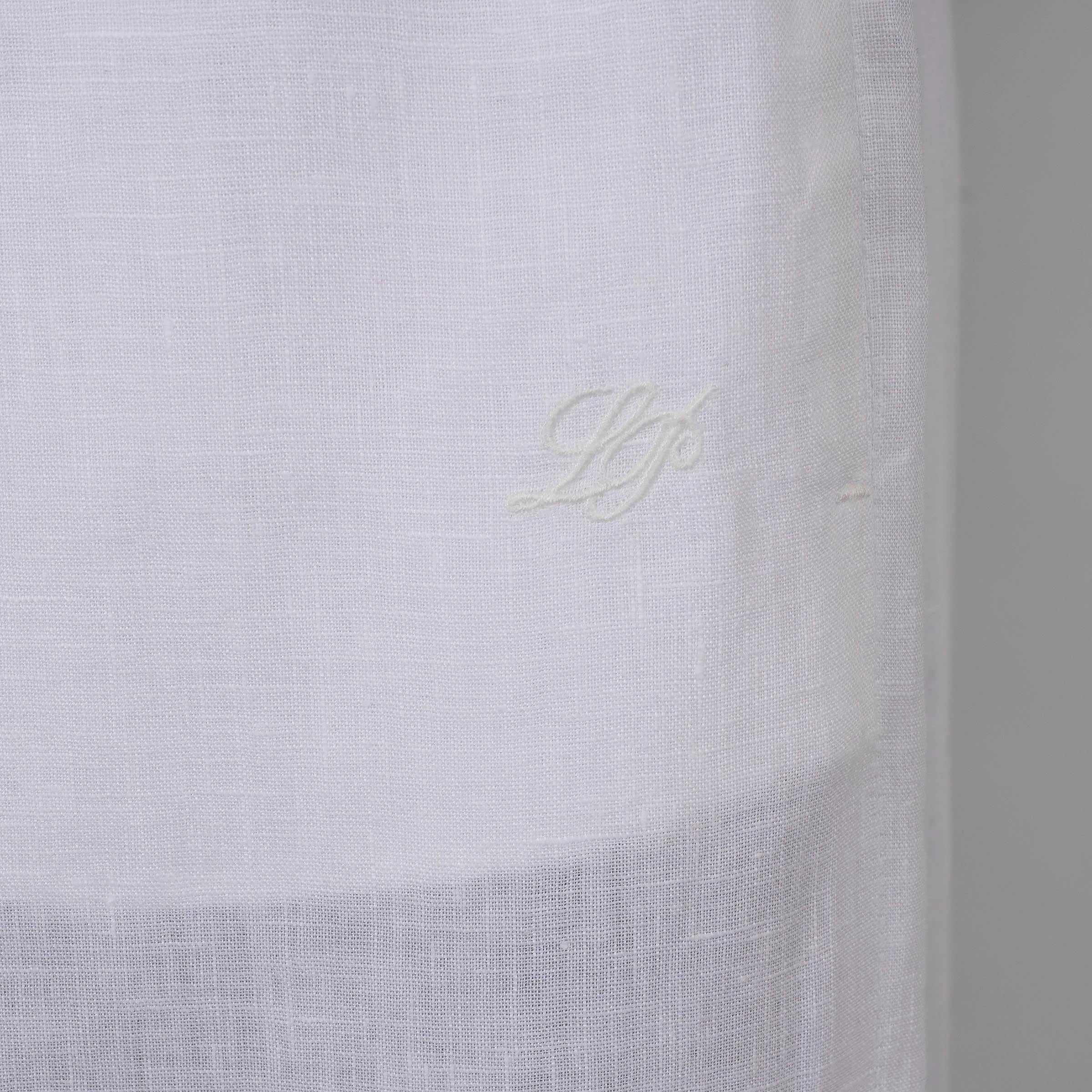 LORO PIANA lin blanc 2023 GRAYSON WIDE LEG Pantalon S Pour femmes en vente
