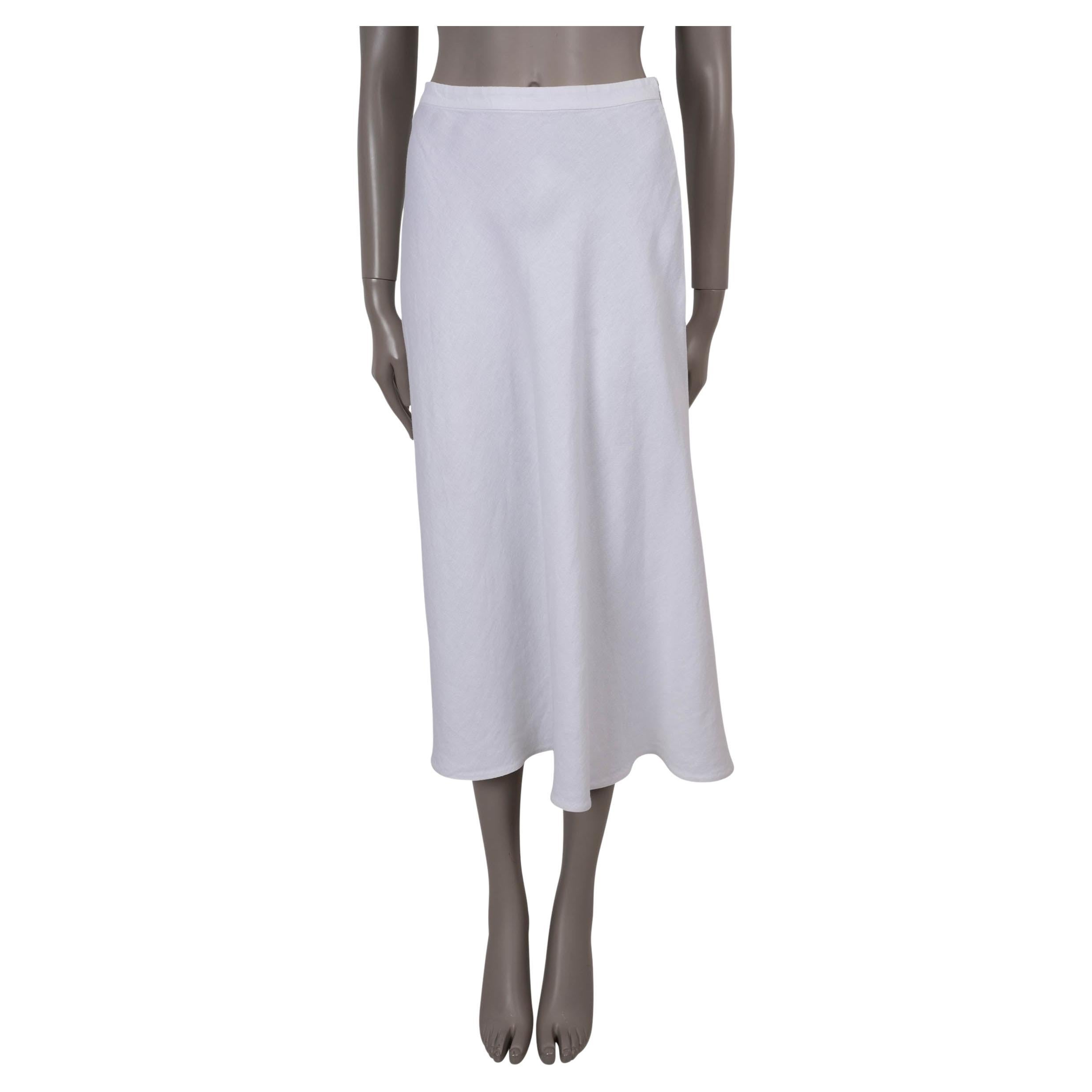 Loro Piana lin blanc  Jupe MIDI 40 S