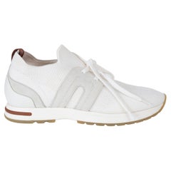 LORO PIANA weißes Netz 360 LP LADY FLEXY Turnschuhe Schuhe 37