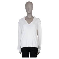 LORO PIANA white silk cotton 2022 SIENA POLO Shirt 46 XL LORO PIANA white silk cotton 2022 SIENA POLO Shirt 46 XL