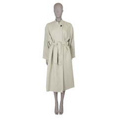 LORO PIANA Wild Sage linen 2024 EDVIN BELTED Coat Jacket 38 XS