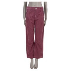LORO PIANA Winter Rose pink 2021 LAN STRETCH CORDUROY Pants 44 L