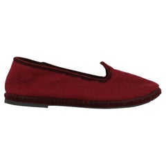 Loro Piana Women Loafers Red Wool EU 35