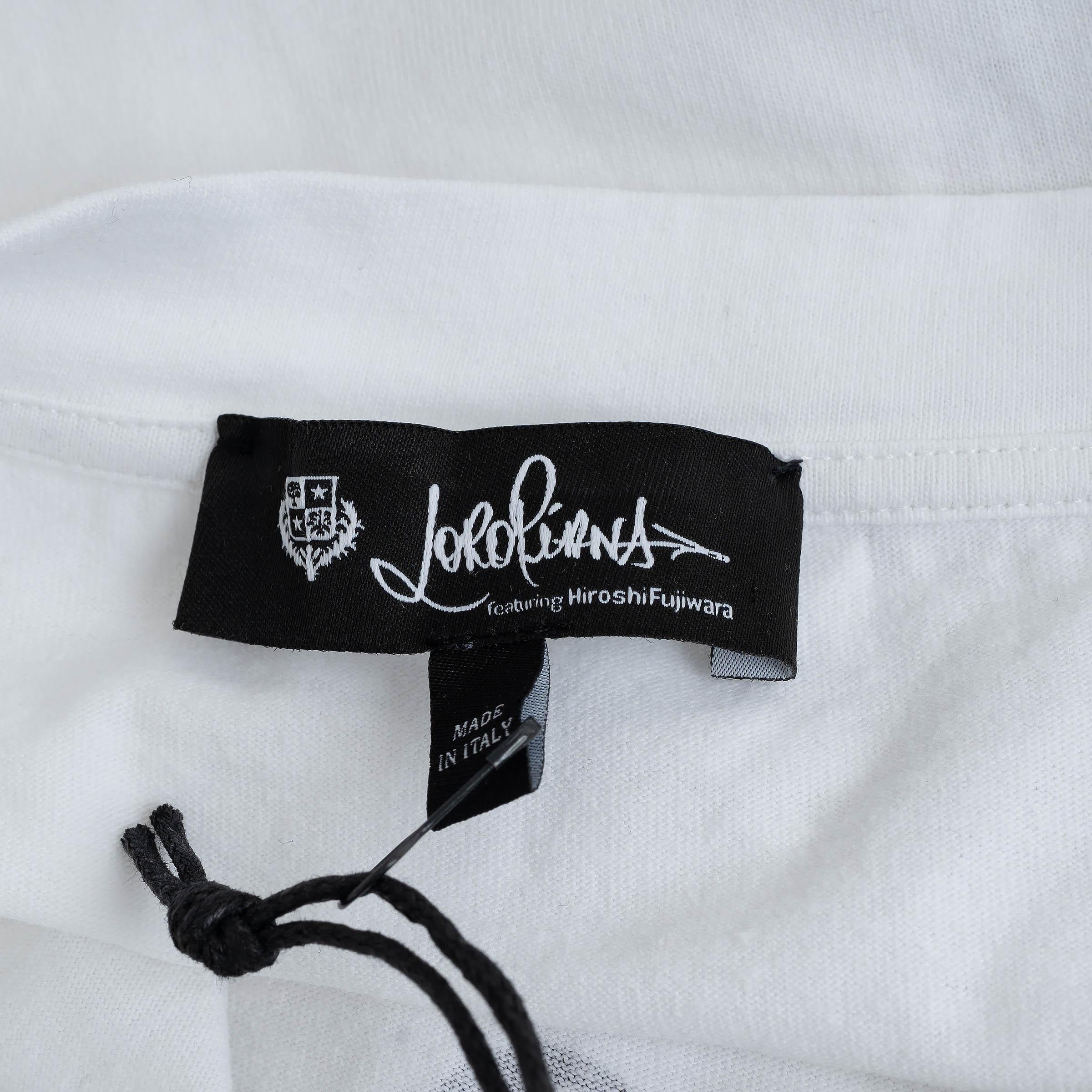 LORO PIANA x HIROSHI FUJIWARA algodón blanco 2021 CAMISA IMPRESA L en venta 2