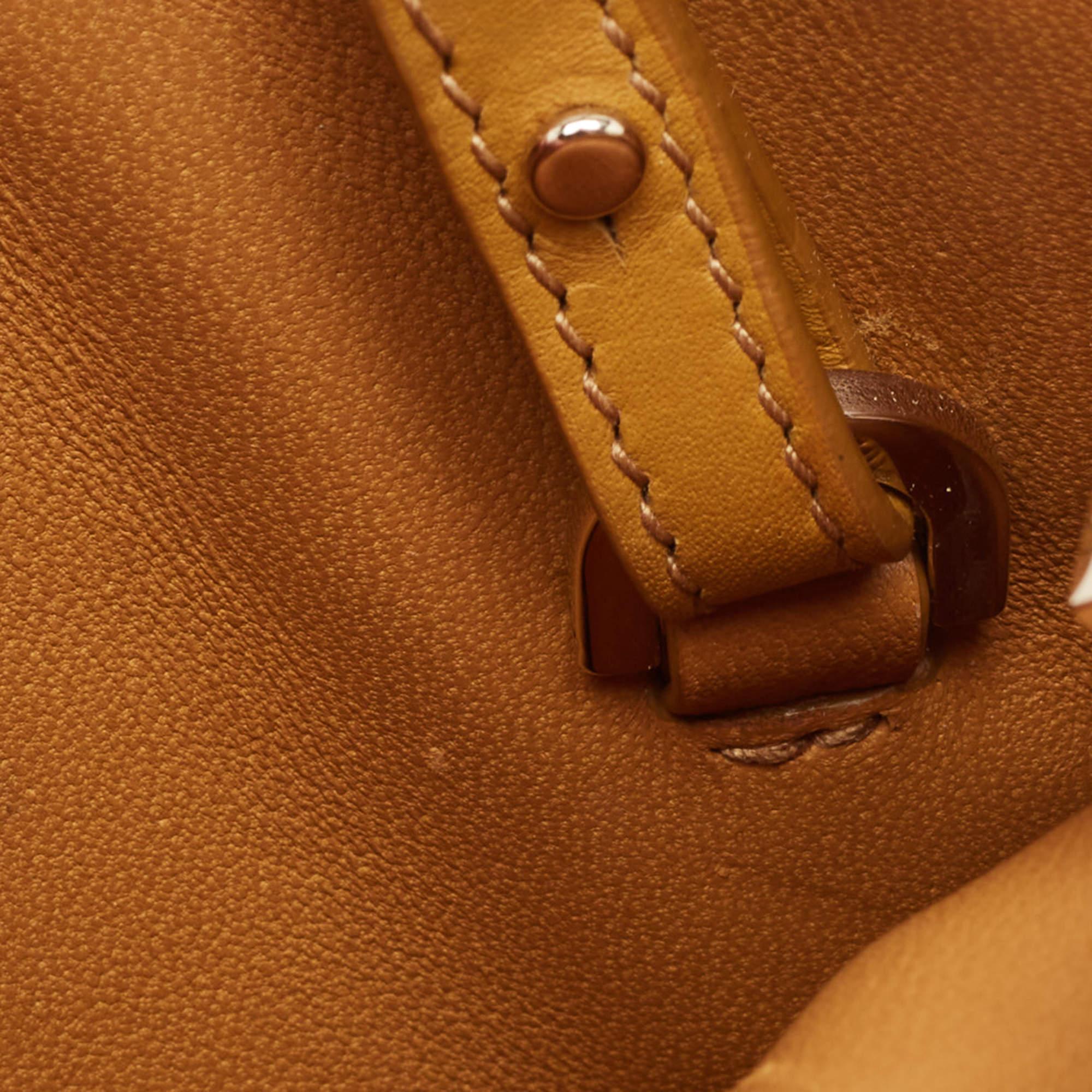 Loro Piana Yellow Leather And Suede My Way Crossbody Bag 3