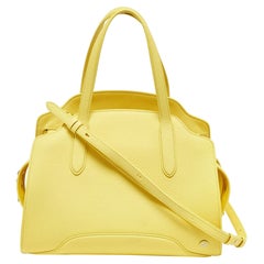 Bolso Sesia mediano de piel amarilla Loro Piana