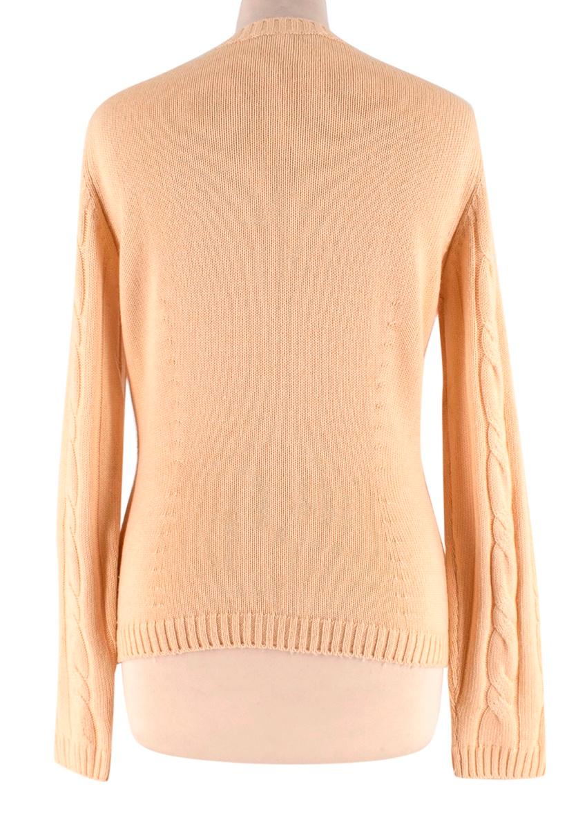 Loro Piana Yellow Silk & Cashmere Knit Sweater - Size US 6  In Excellent Condition In London, GB