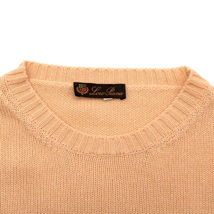Women's Loro Piana Yellow Silk & Cashmere Knit Sweater - Size US 6 