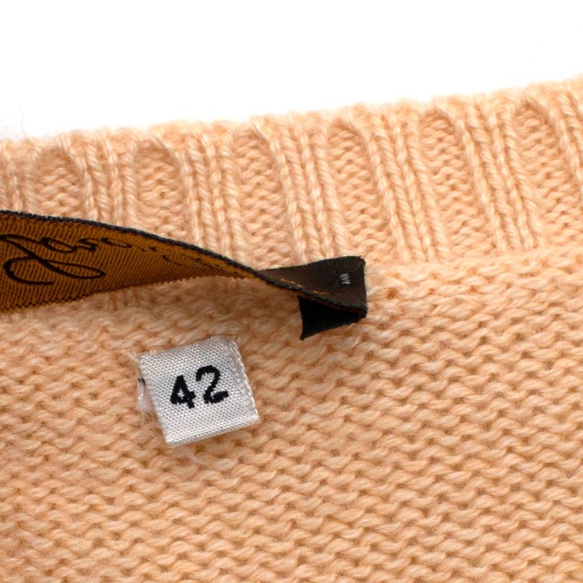 Loro Piana Yellow Silk & Cashmere Knit Sweater - Size US 6  1
