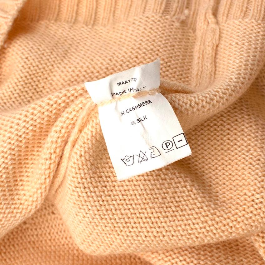 Loro Piana Yellow Silk & Cashmere Knit Sweater - Size US 6  5