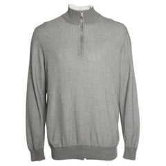 Loro Piana, Zip pull in grey