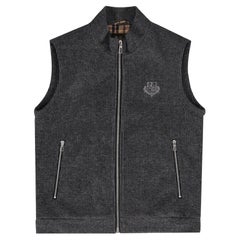 Loro Piana Zip-Up Logo-Embroidered Cashmere Vest