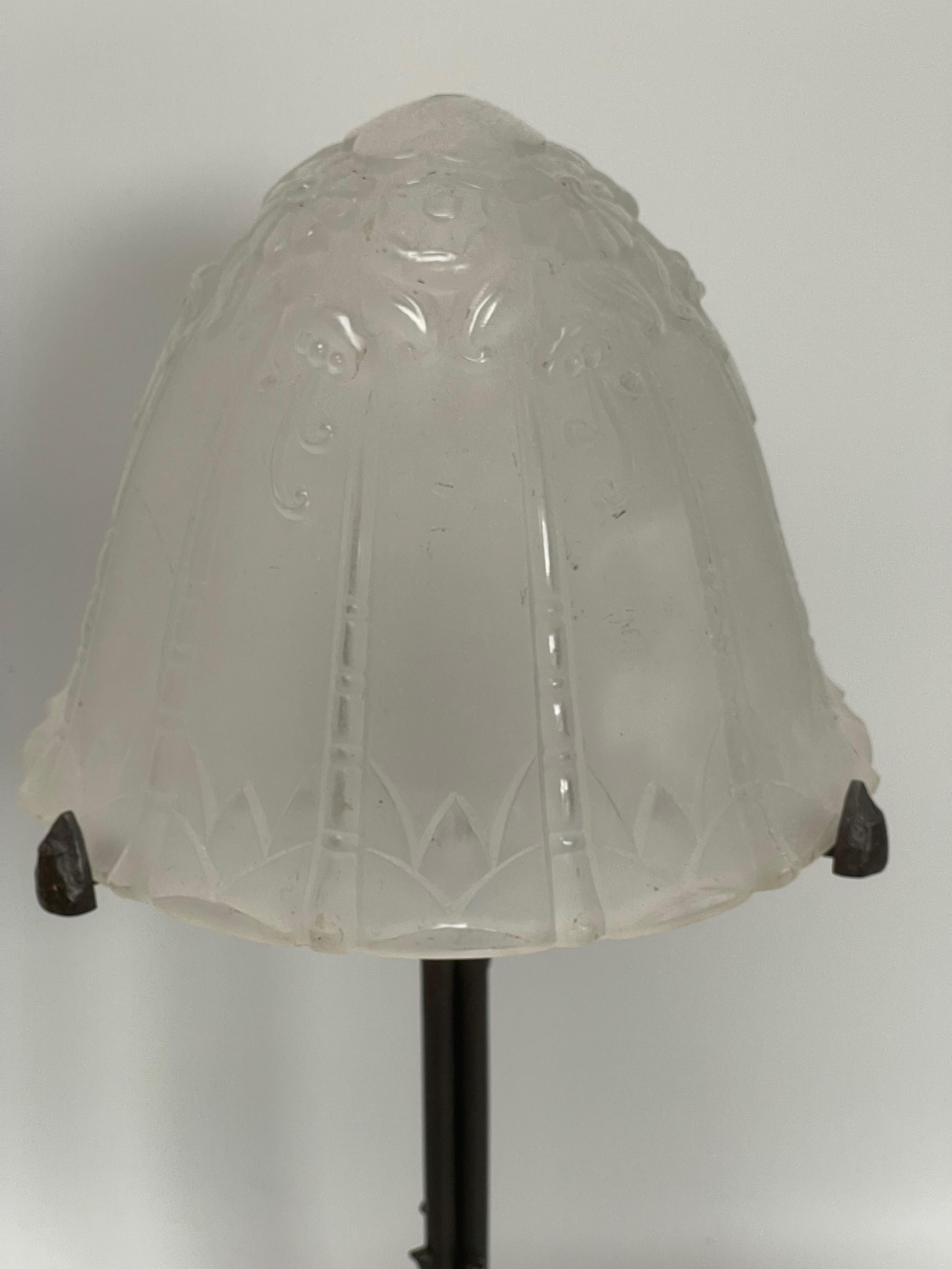 Lorrain Art-Déco-Lampe (Art déco) im Angebot