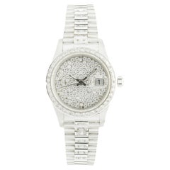 Lorrain Dynasty 18 Karat White Gold Diamond Dress Watch