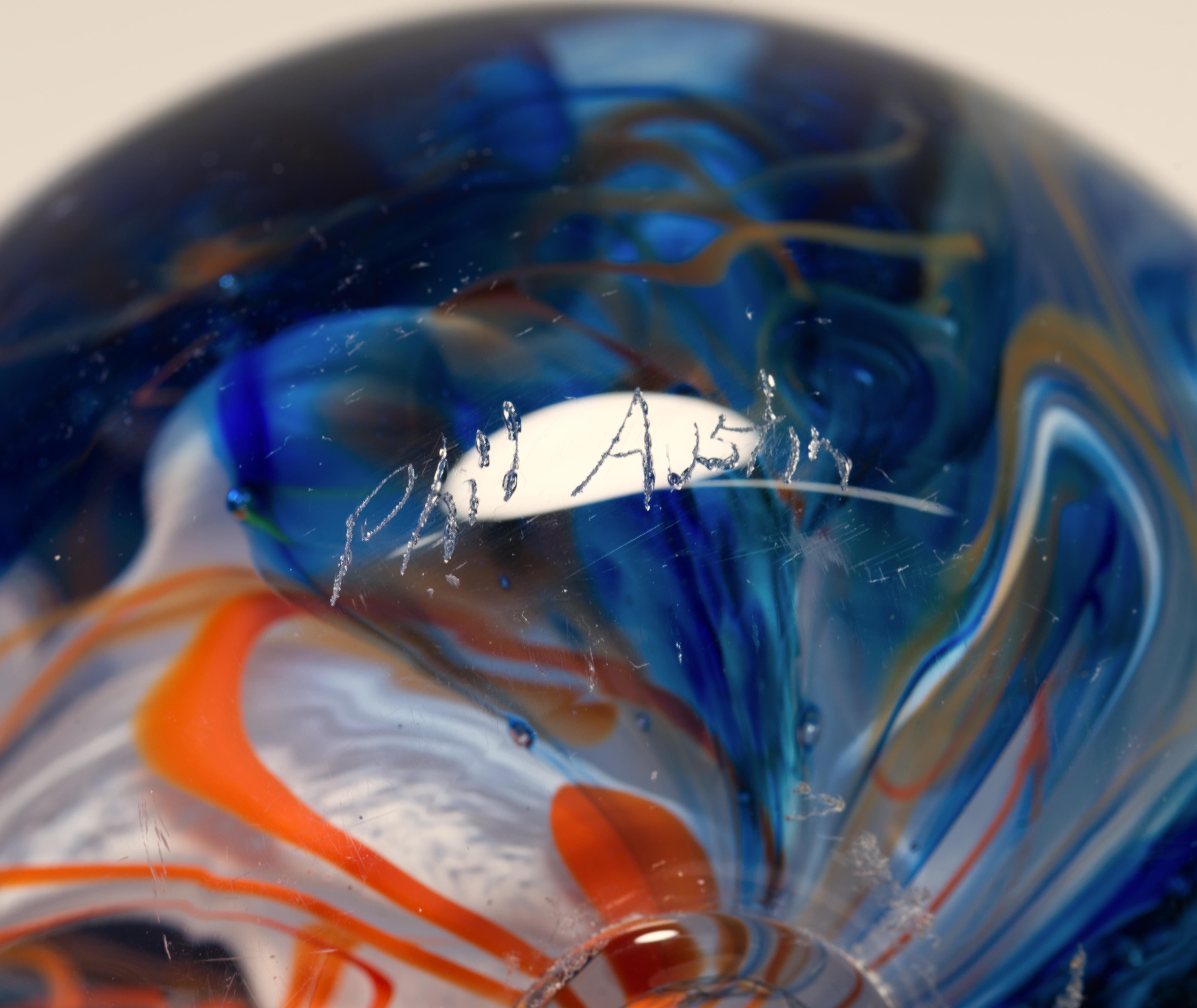 Lorraine Austin für Schlangen Öl-Briefbeschwerer, amerikanisches Studio-Kunstglas (21. Jahrhundert und zeitgenössisch) im Angebot