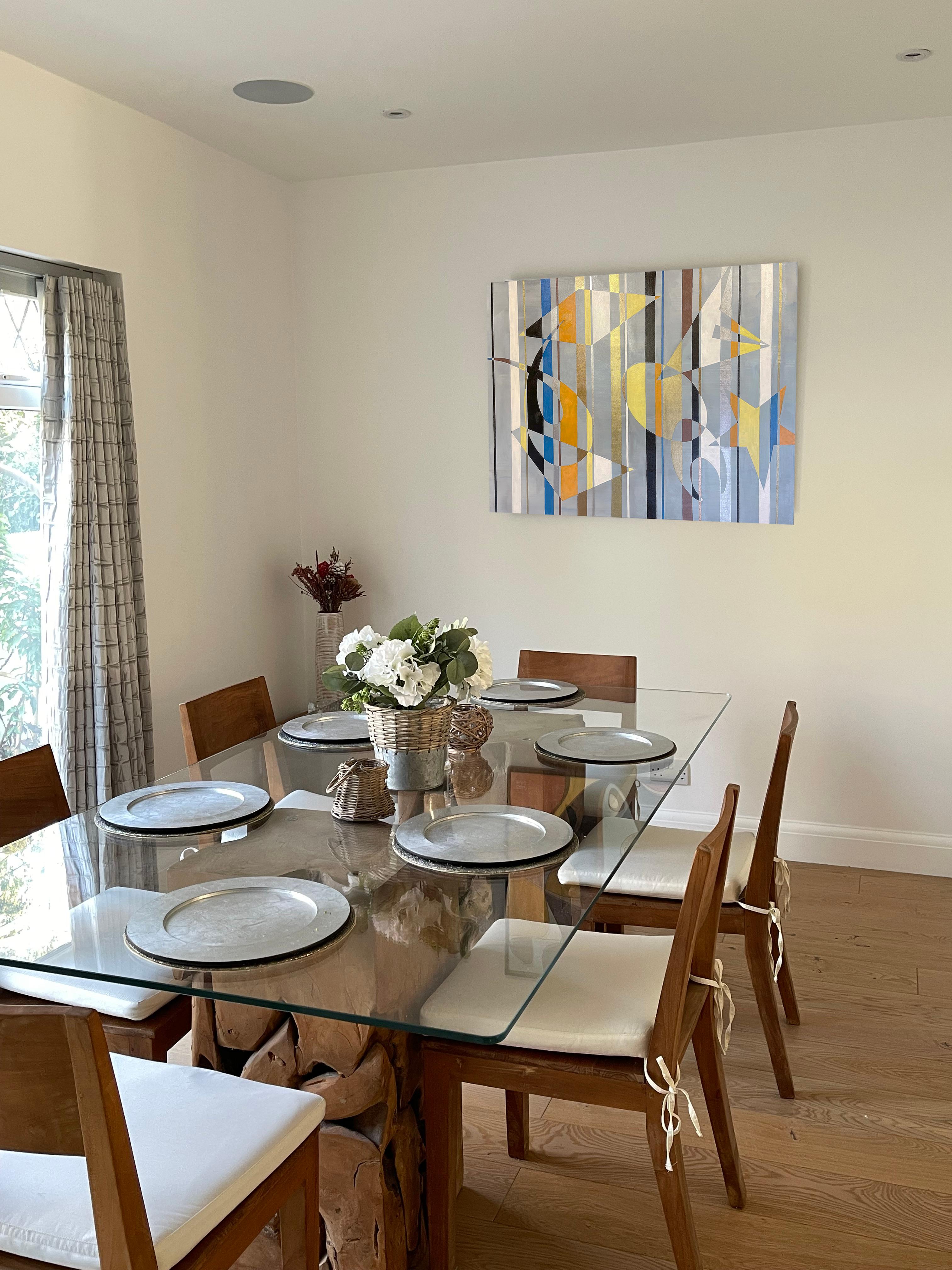 Geometric Forms - Painting by Lorraine Benton