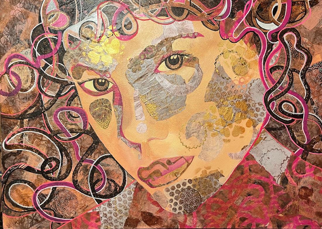Lorraine Benton Figurative Painting – "Göttin" Zeitgenössische figurative Malerei