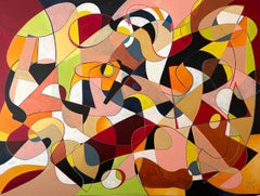 Overlapping Landscapes, Contemporary Abstract Painting
