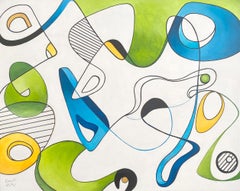Sculptural Trail.  Contemporary Abstract Painting