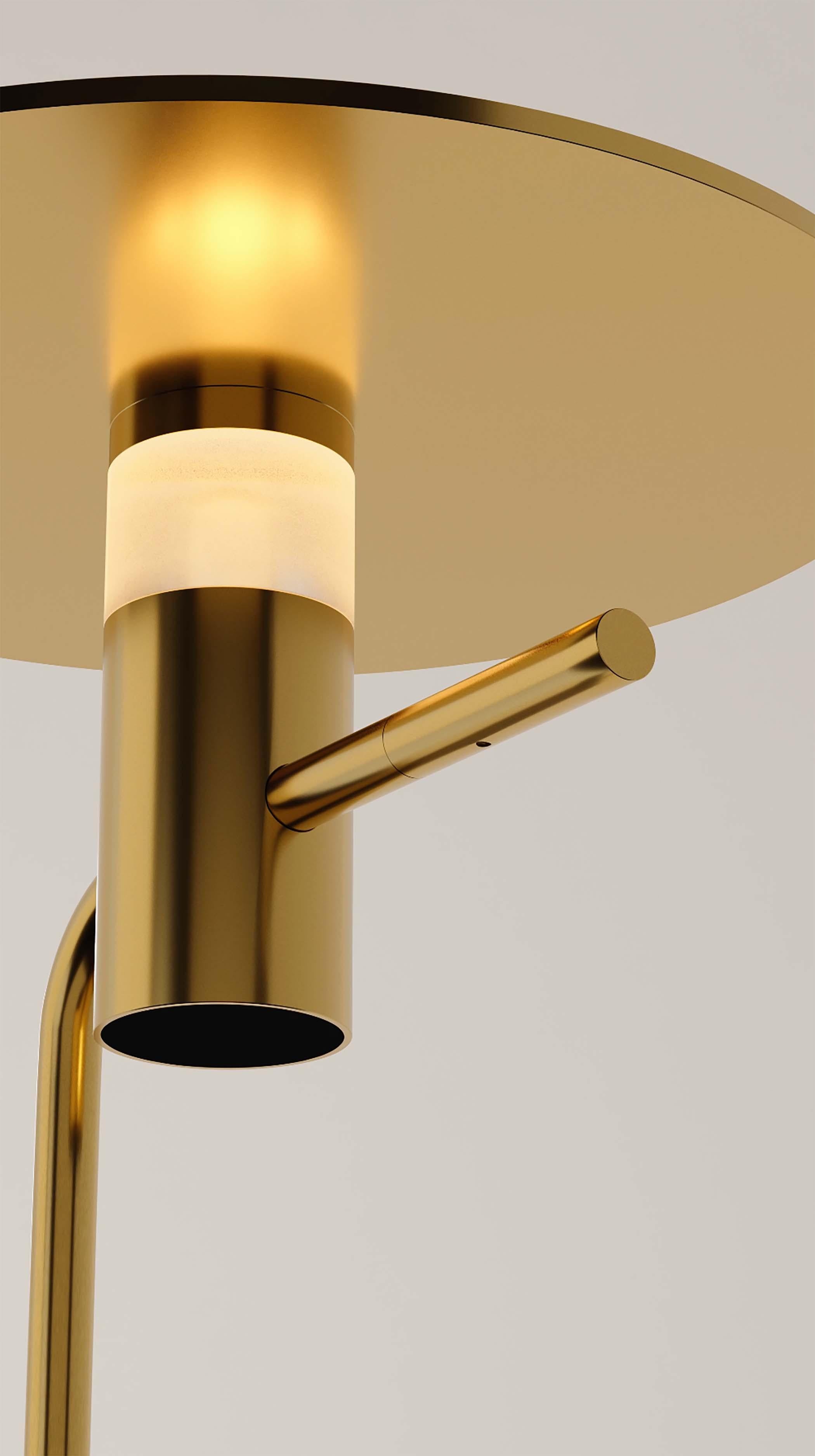 Mid-Century Modern Lorraine Brass Table Lamp