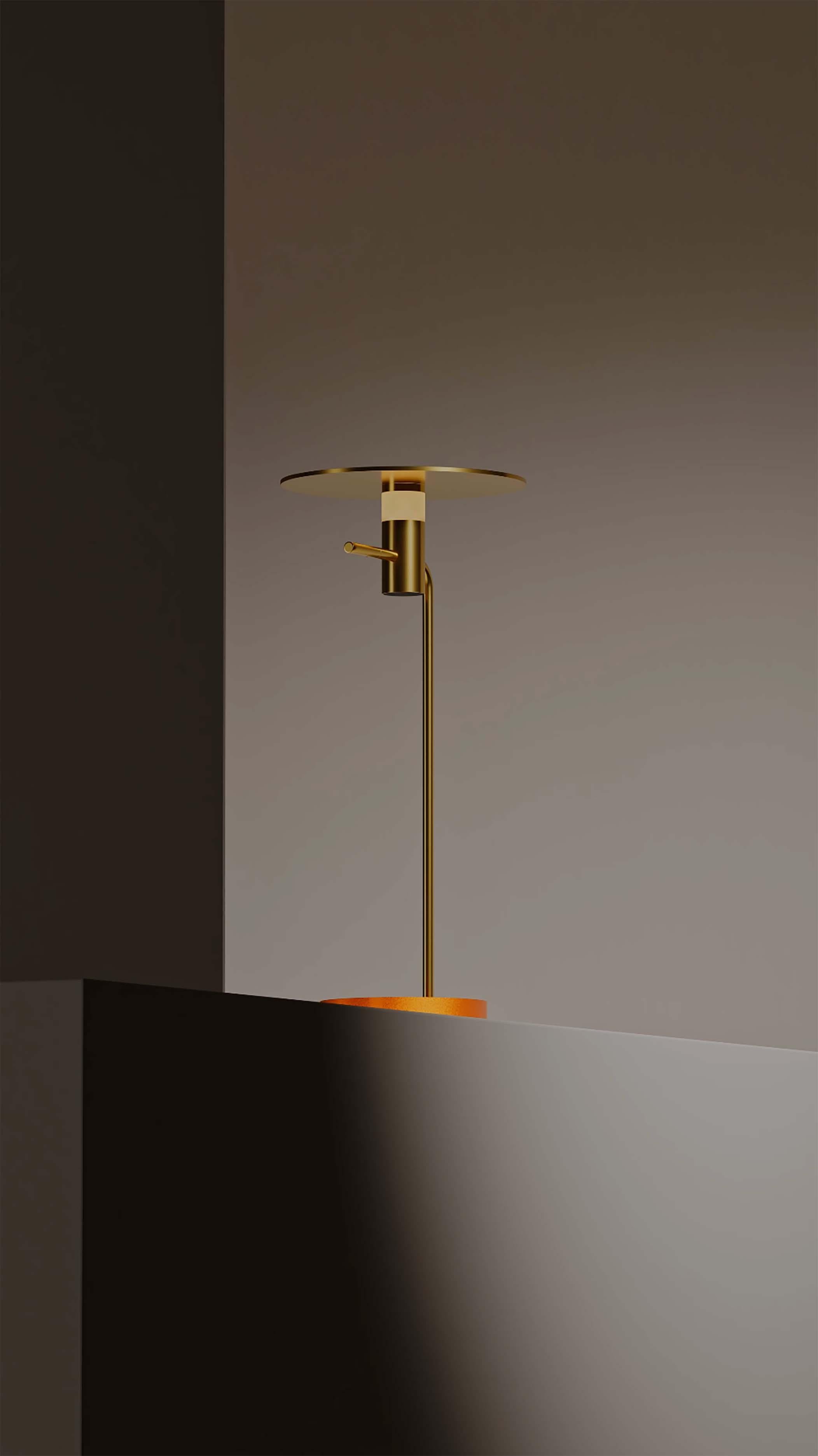 British Lorraine Brass Table Lamp