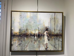 Ask Me by Lorraine Christie - Peinture impressionniste encadrée