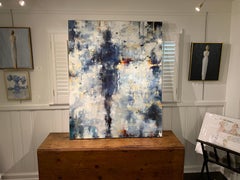 My Darling Indigo de Lorraine Christie:: peinture impressionniste verticale