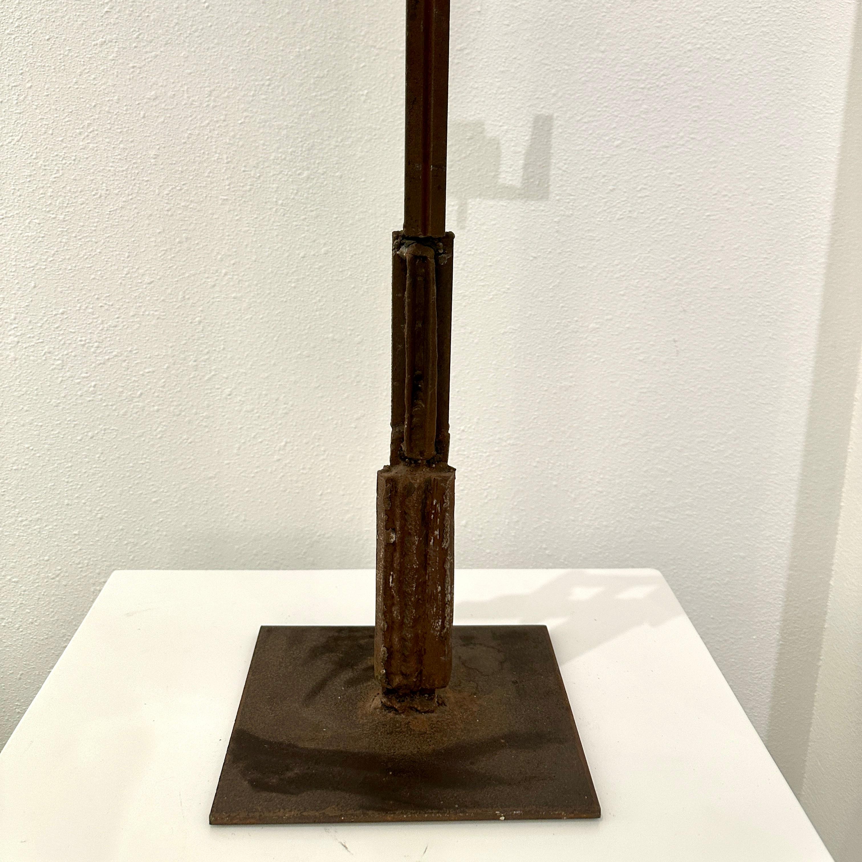 Brutalistische Eisenskulptur von Lorraine Crawford, Berkeley, Kalifornien, ca. 1960er Jahre im Angebot 3