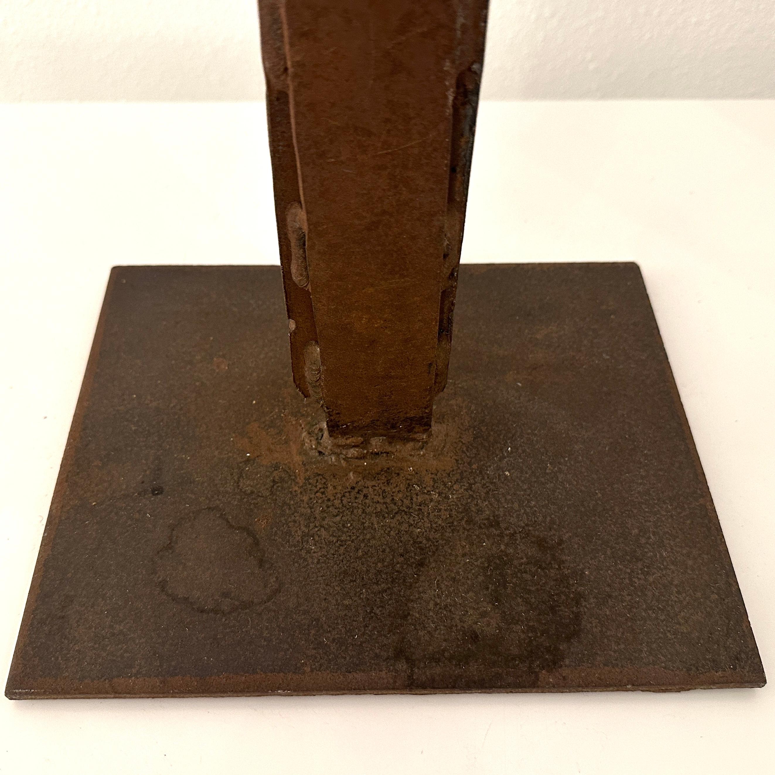 Brutalistische Eisenskulptur von Lorraine Crawford, Berkeley, Kalifornien, ca. 1960er Jahre im Angebot 5