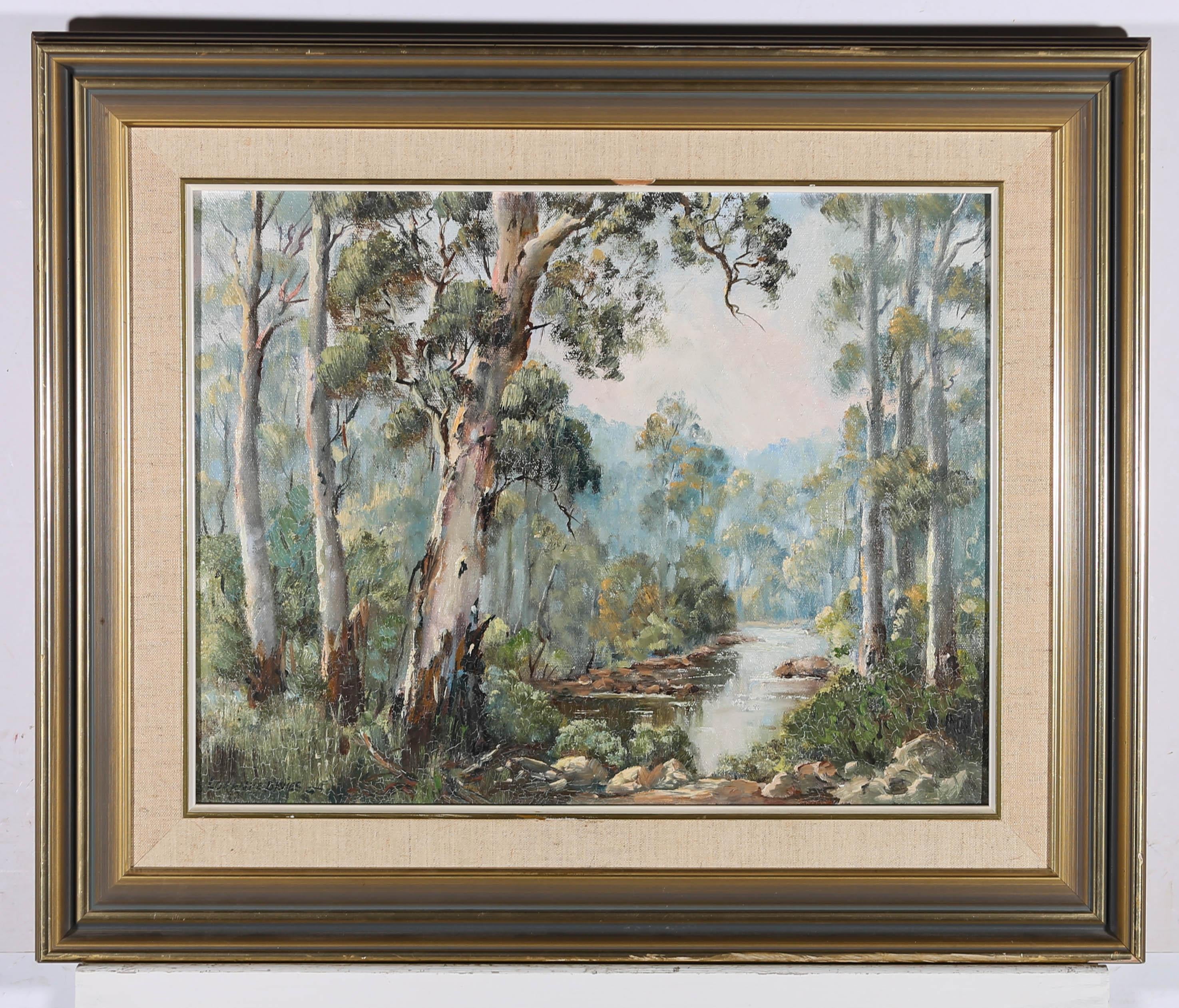 Lorraine Davies - 20th Century Oil, McKenzie River For Sale 1