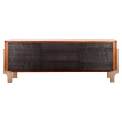 "Lorraine" Dresser / Credenza, with Solid Cast Bronze Legs by Kate Duncan