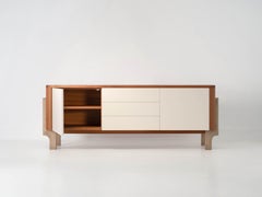 "Lorraine" Dresser / Credenza, with Solid Cast Bronze Legs by Kate Duncan