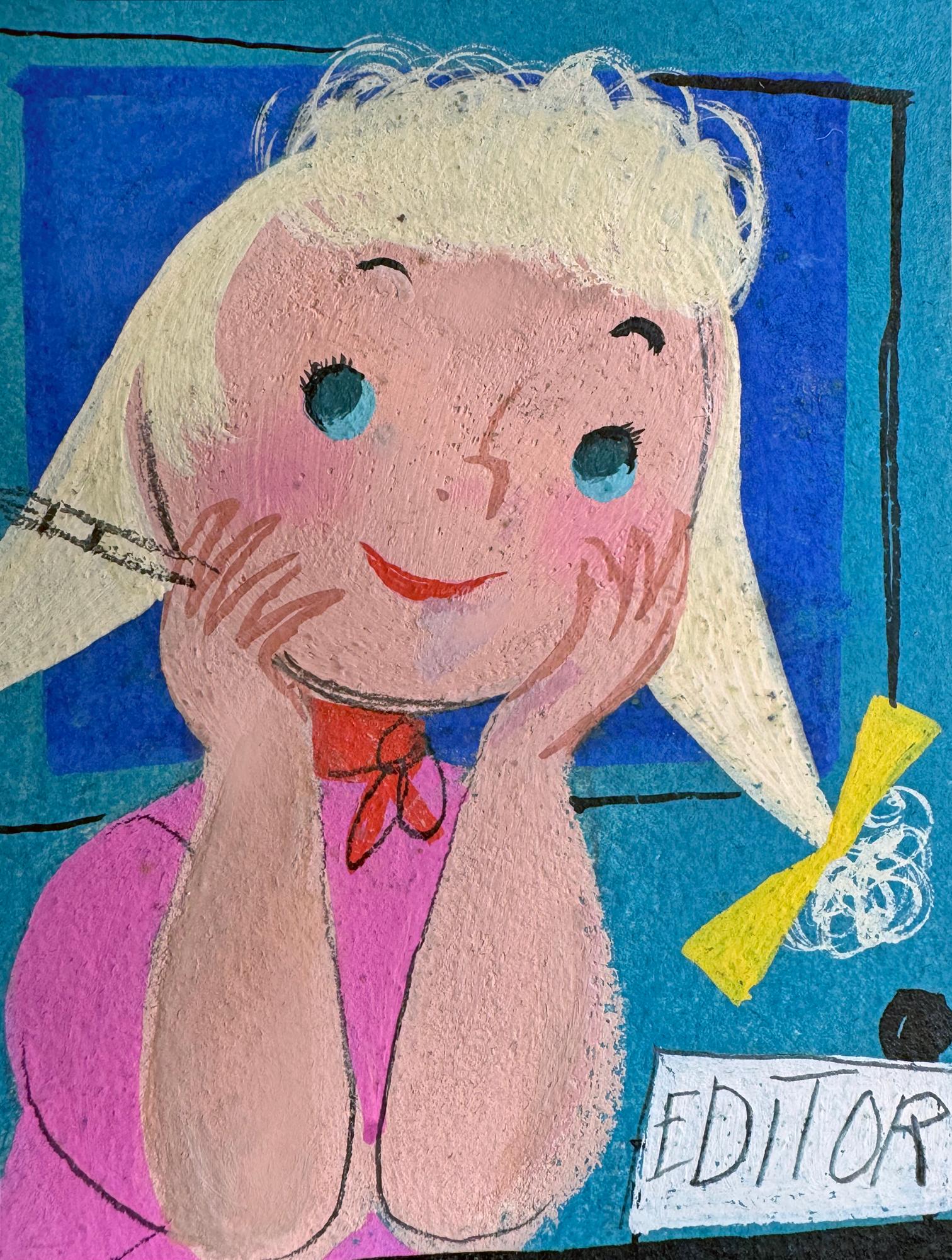 Lorraine Fox è stata un'illustratrice/artista pioniera che ha promosso uno stile unico immediatamente identificato come suo. Quest'opera, in due parti, era probabilmente destinata a una rivista femminile in edicola. Ha uno stile semplice e ingenuo